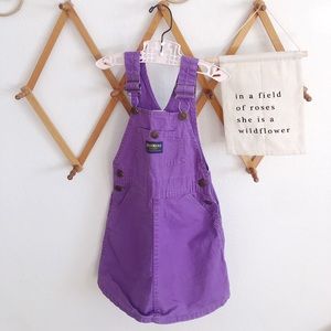 Vintage Oshkosh purple overall dress